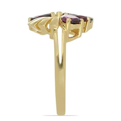 BUY REAL RHODOLITE MULTI GEMSTONE RING IN 925 SILVER